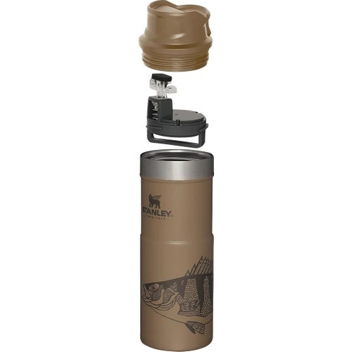 Stanley Klasik Trigger-Action Termos Bardak 0.47  Lt - Kahverengi