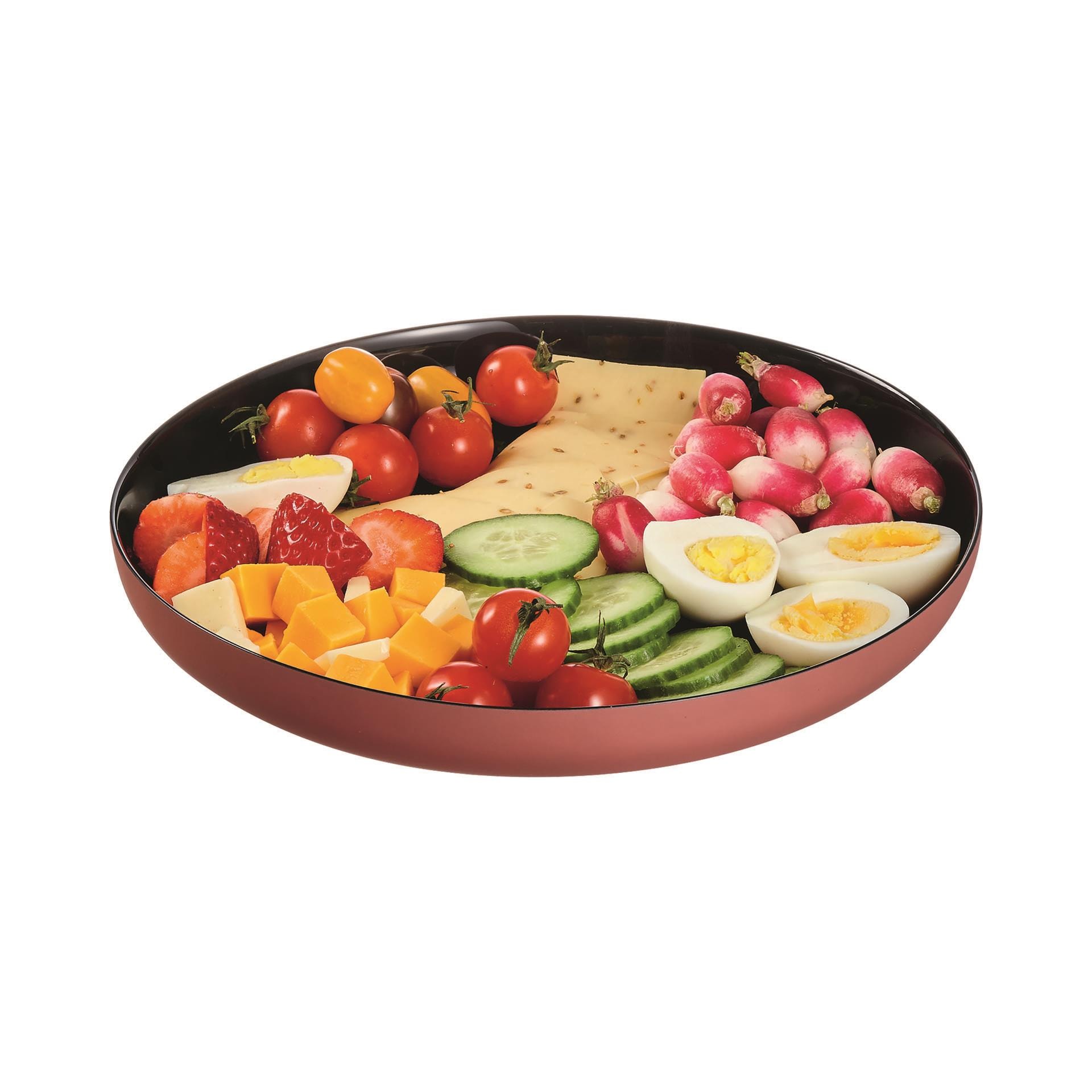 Luminarc Temperli Siyah & Toprak Servis Tabağı 25 Cm Vicky 3'lü Set