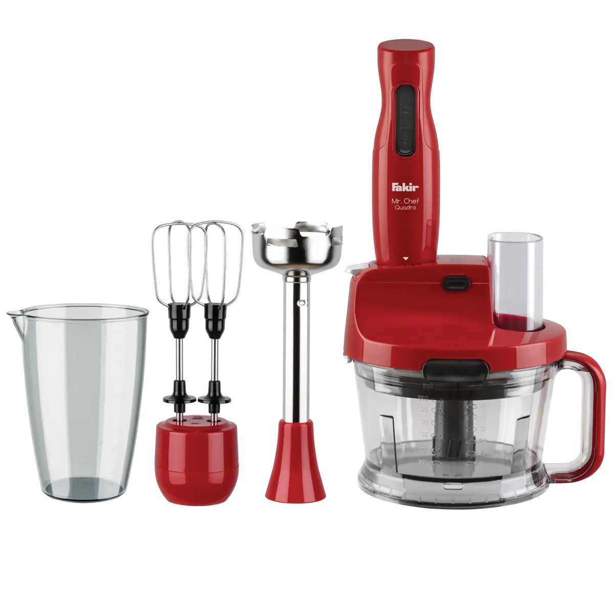 Fakir Mr Chef Quadro Kırmızı 1000 W Blender Seti 