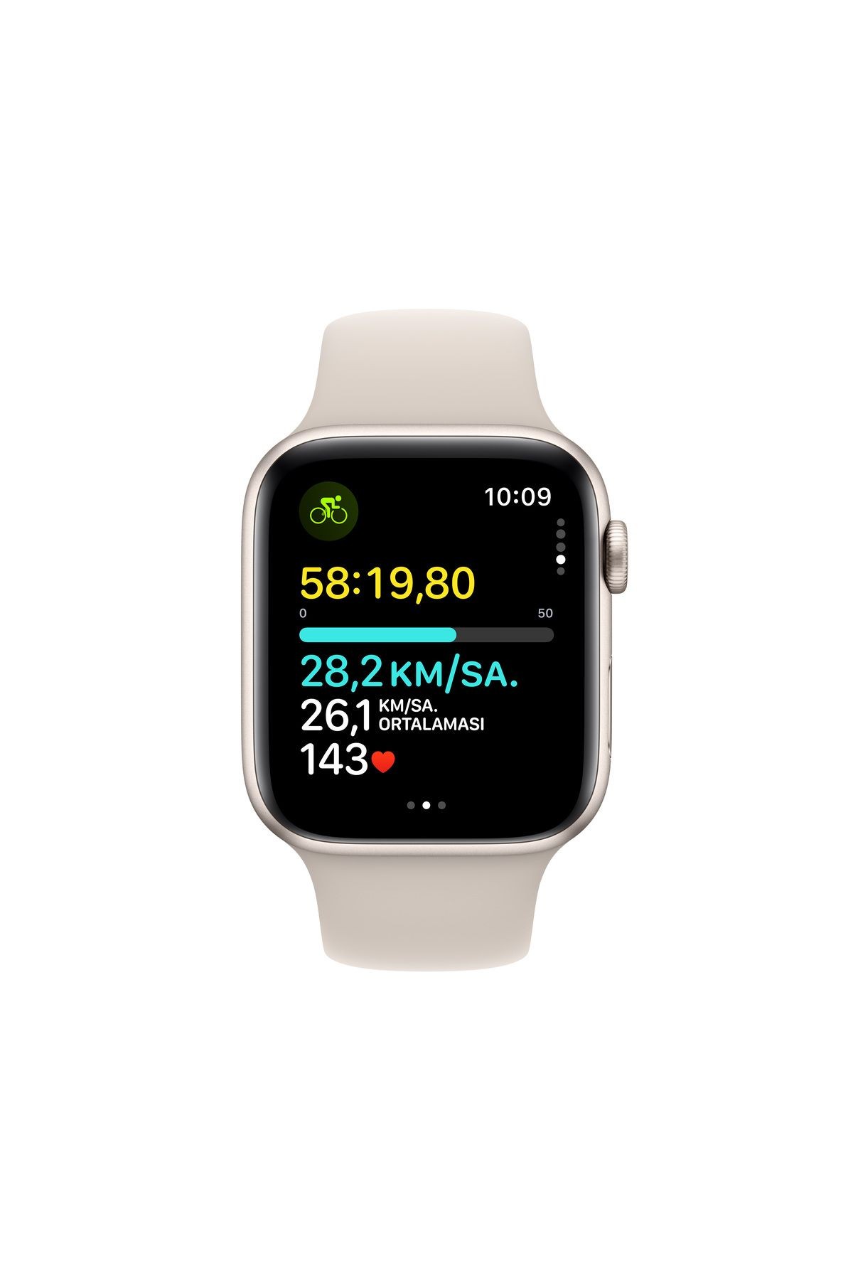 Apple Watch SE (Gen 2) MRE43TU/A Akıllı Saat S/M 44 mm Starlight Al Star SB GPS