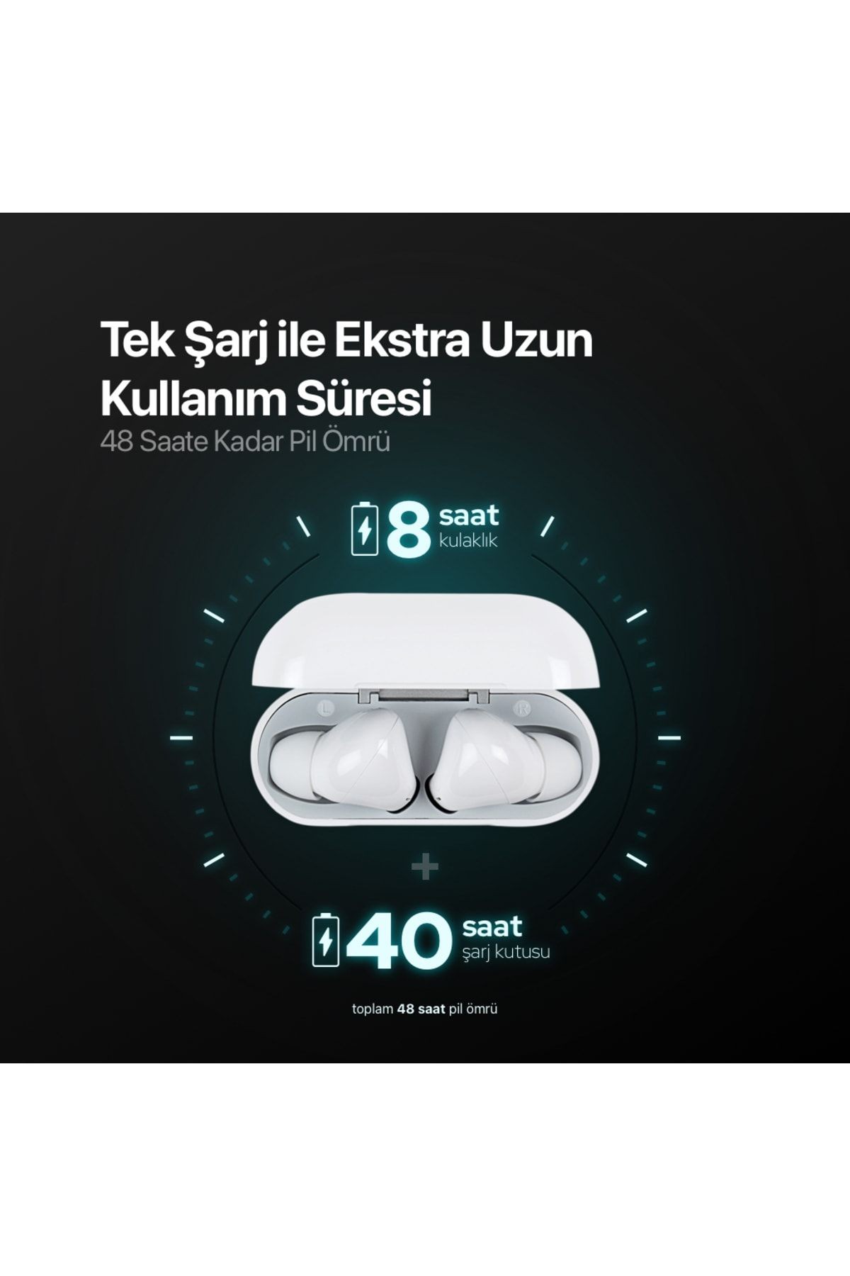 Ttec Airbeat Plus True Bluetooth Kulaklık Beyaz 