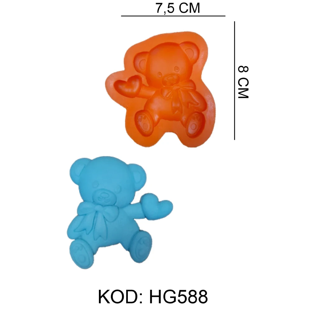 Ayı Figürlü Gıda Silikon Kalıbı