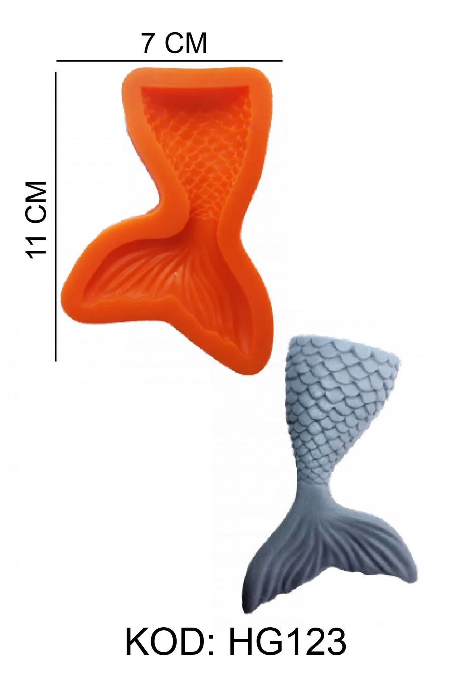 Balık Figürlü Gıda Silikon Kalıbı - HG123