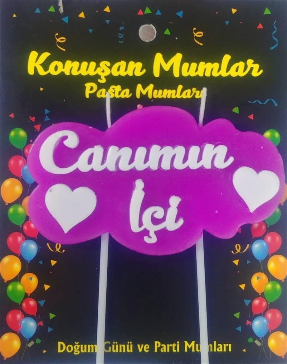 Canımın İçi Yazılı Doğum Günü Mumları
