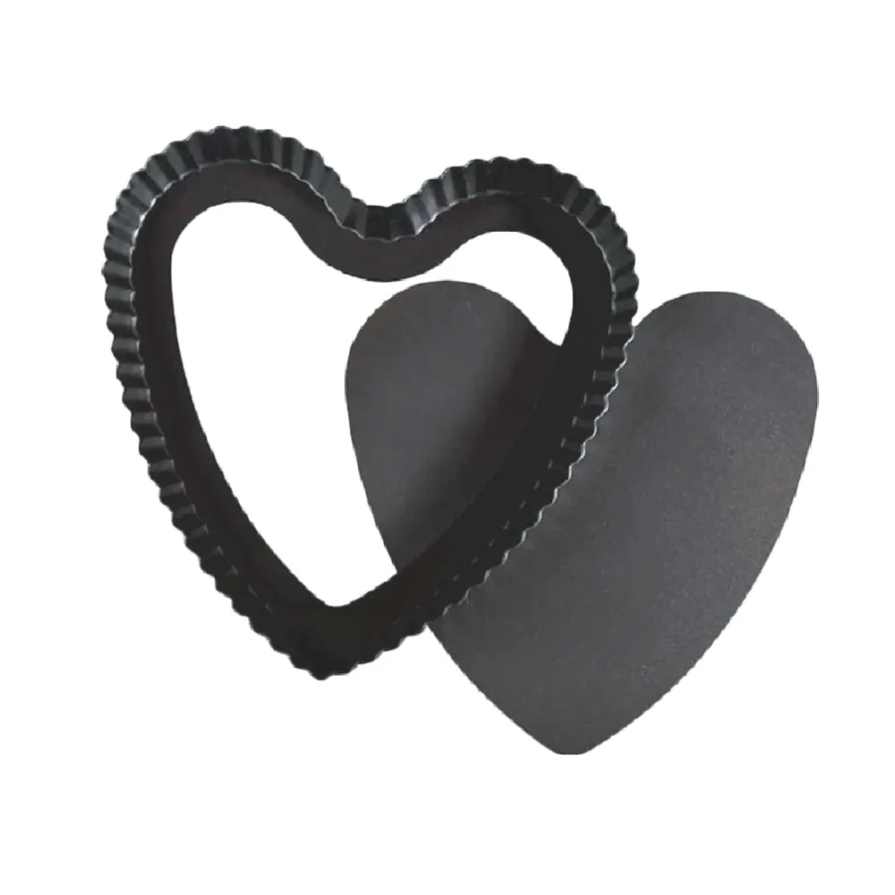 Altı Çıkabilen Kalp Teflon Tart Kalıbı - 24 cm