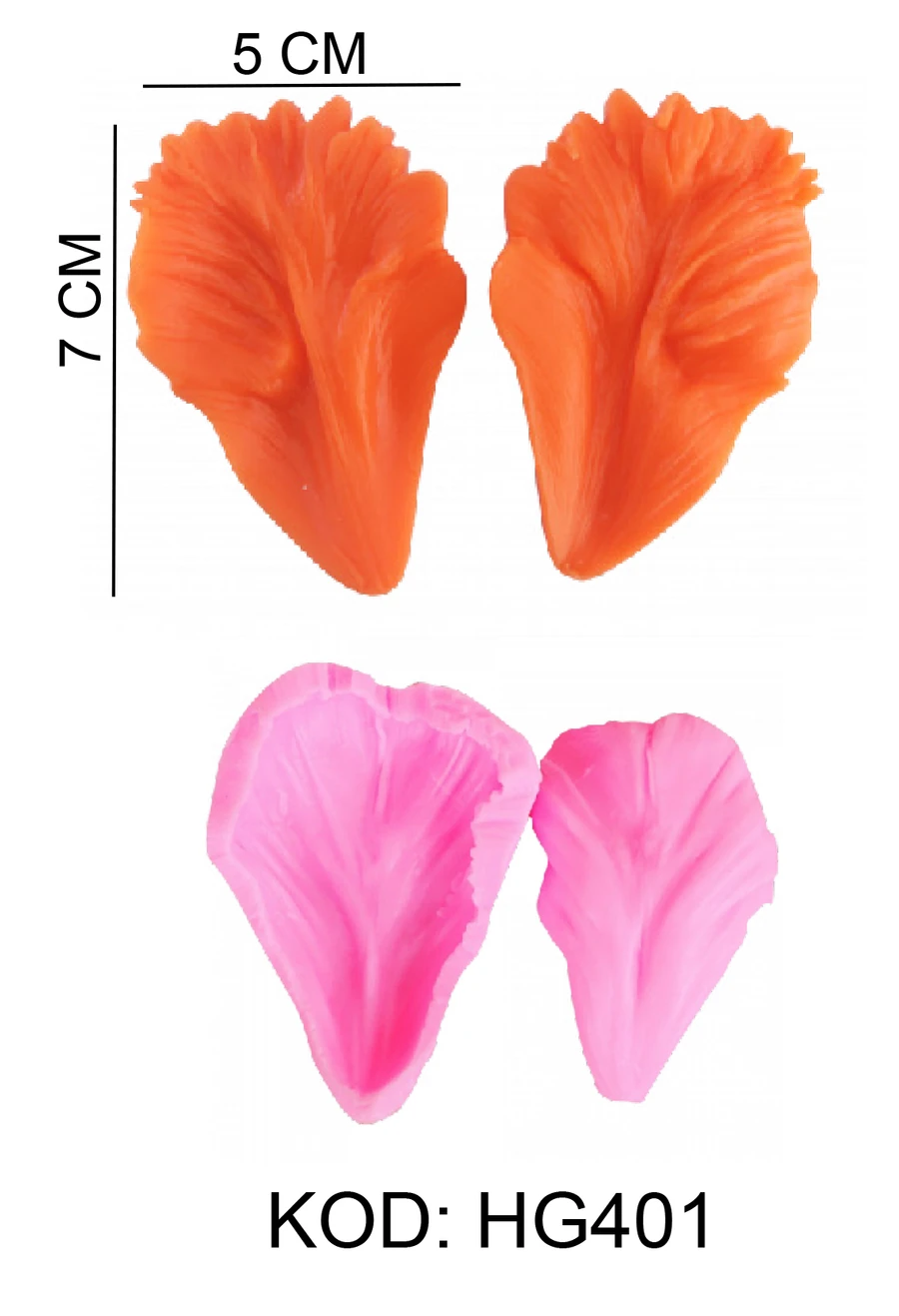 Yaprak Figürlü Gıda Silikon Kalıbı - HG401