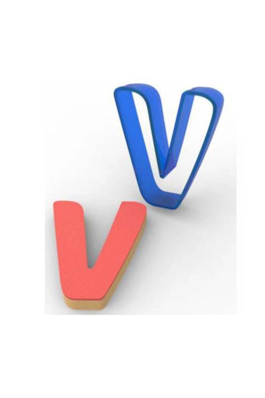 Polikarbon Kurabiye Kalıbı Harfler - V