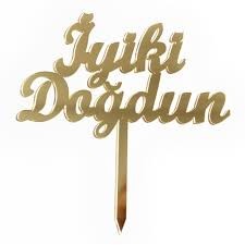 İyi Ki Doğdun Pasta Üzeri Yazı
