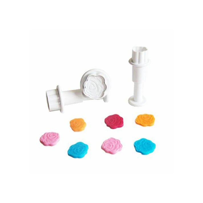 Mini Enjektörlü Kurabiye Kalıpları - Gül