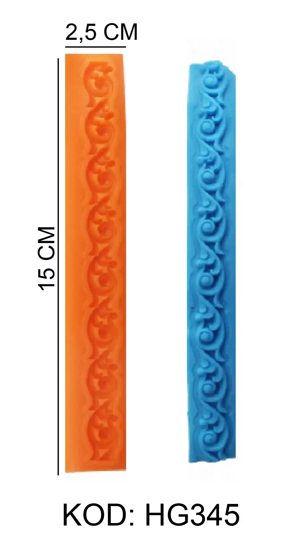 Motif Figürlü Gıda Silikon Kalıbı - HG345