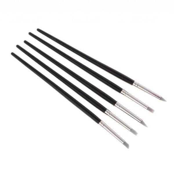 5'Li Silikon Modelleme Fırçası - İnce