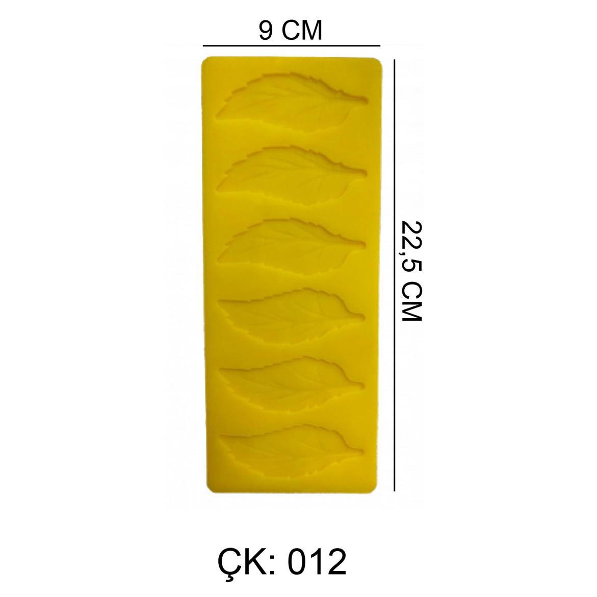 6'Lı Yaprak Silikon Çikolata Kalıbı Çk012