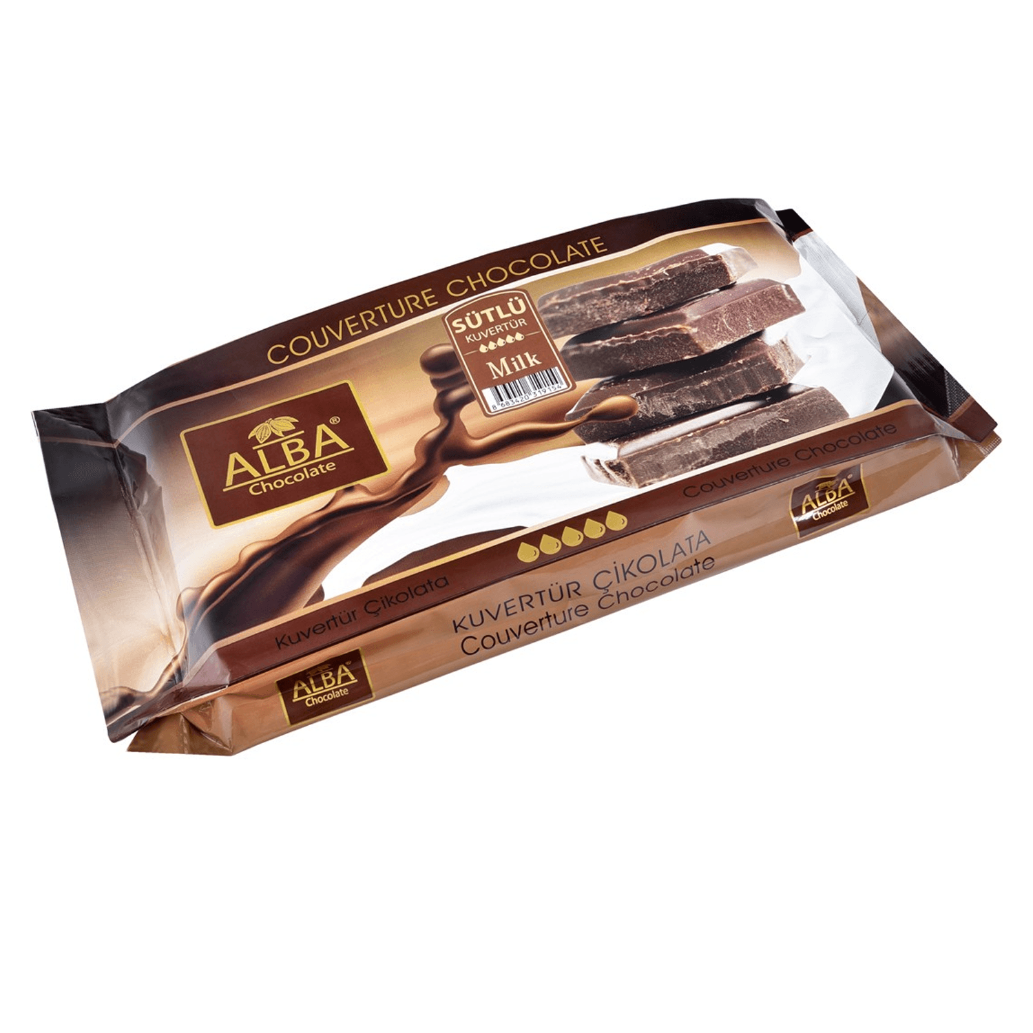 Alba Kuvertür Çikolatalar 2,5 Kg - Fildişi
