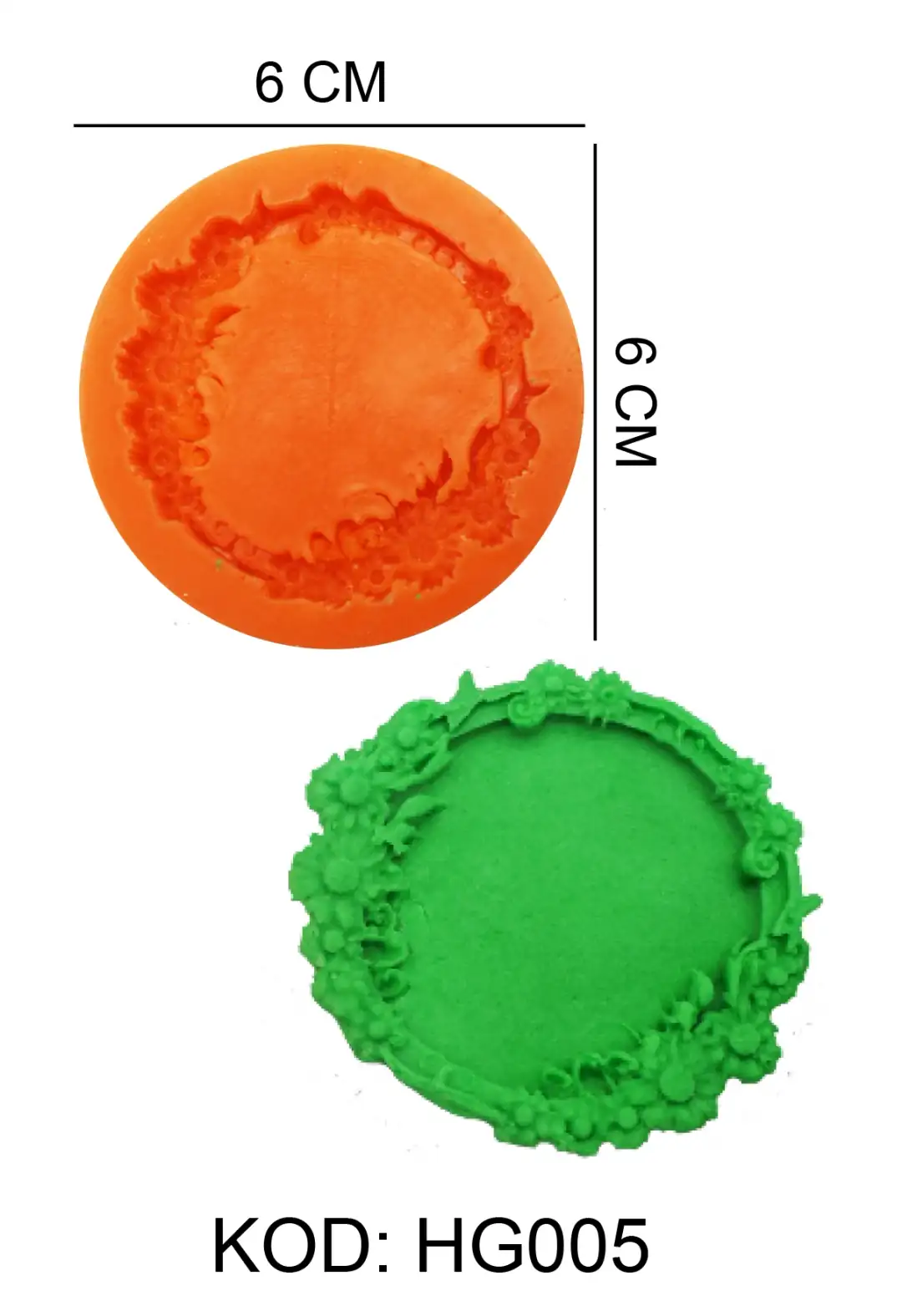 Çerçeve Figürlü Gıda Silikon Kalıbı