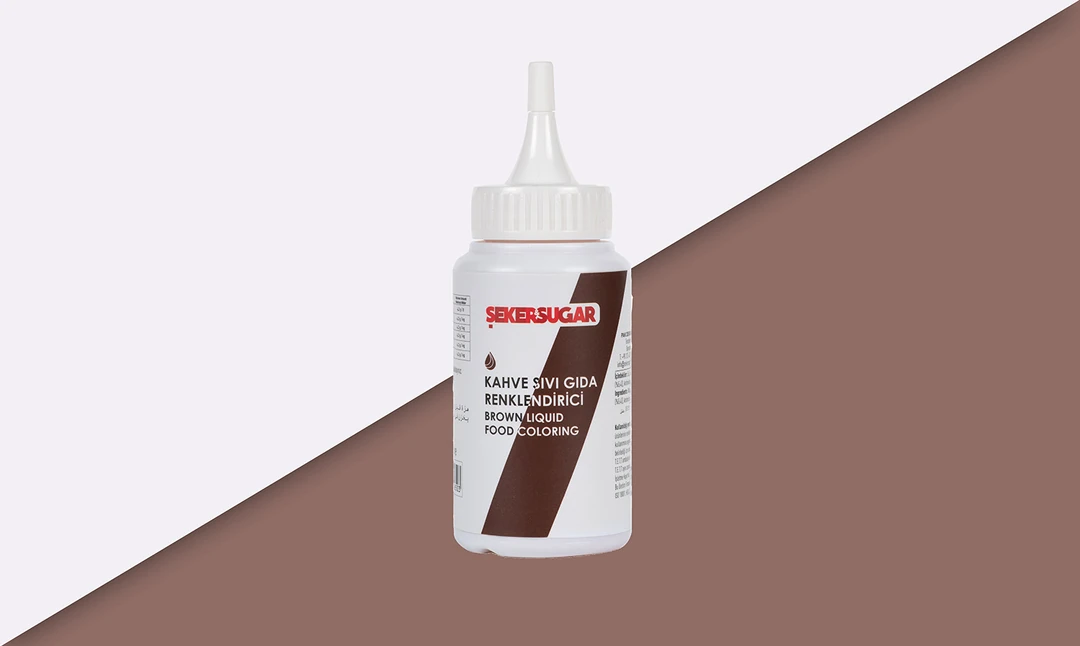 Şeker&Sugar Yenilebilir Sıvı Gıda Boyaları - Kahverengi