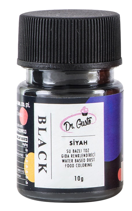 Dr Gusto Su Bazlı Toz Boya 10 Gr - Siyah