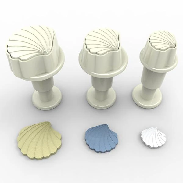 Mini Enjektörlü Kurabiye Kalıpları - Midye