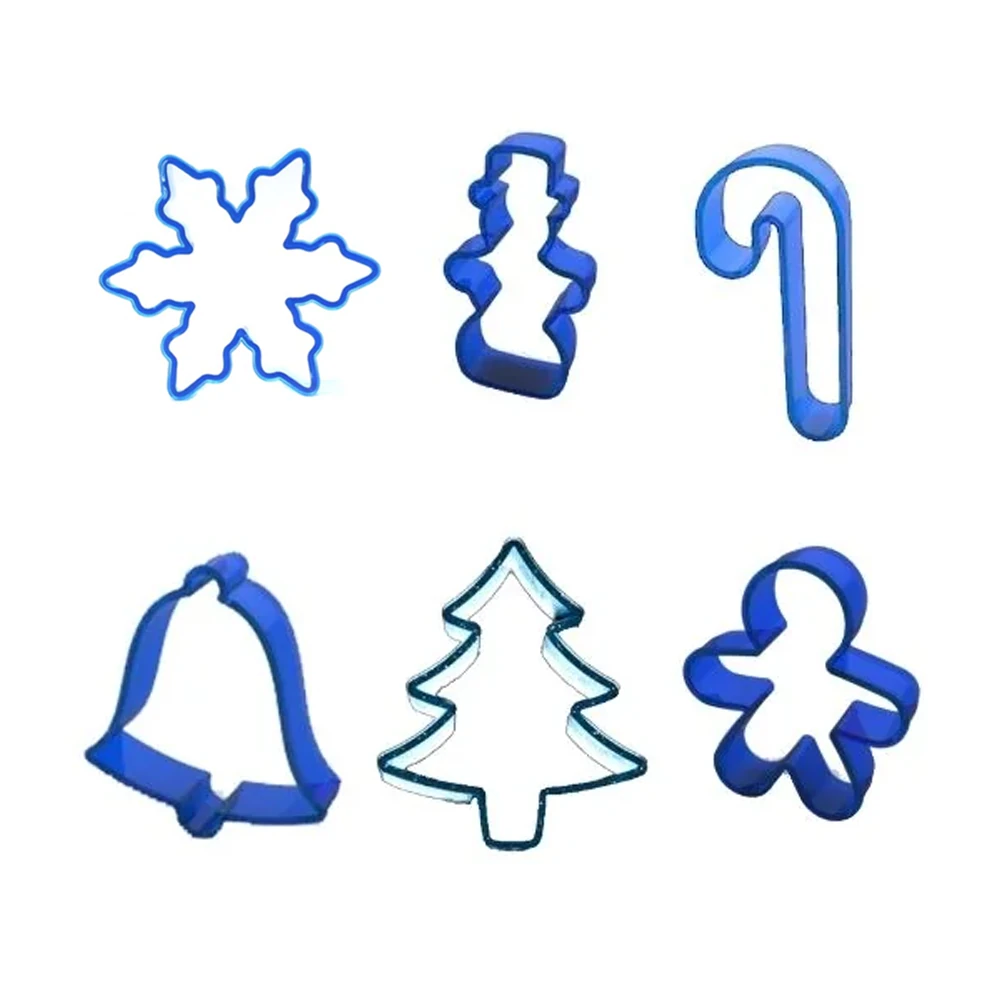 6'Lı Yılbaşı Polikarbon Kurabiye Seti