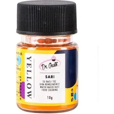 Dr Gusto Su Bazlı Toz Boya 10 Gr - Sarı