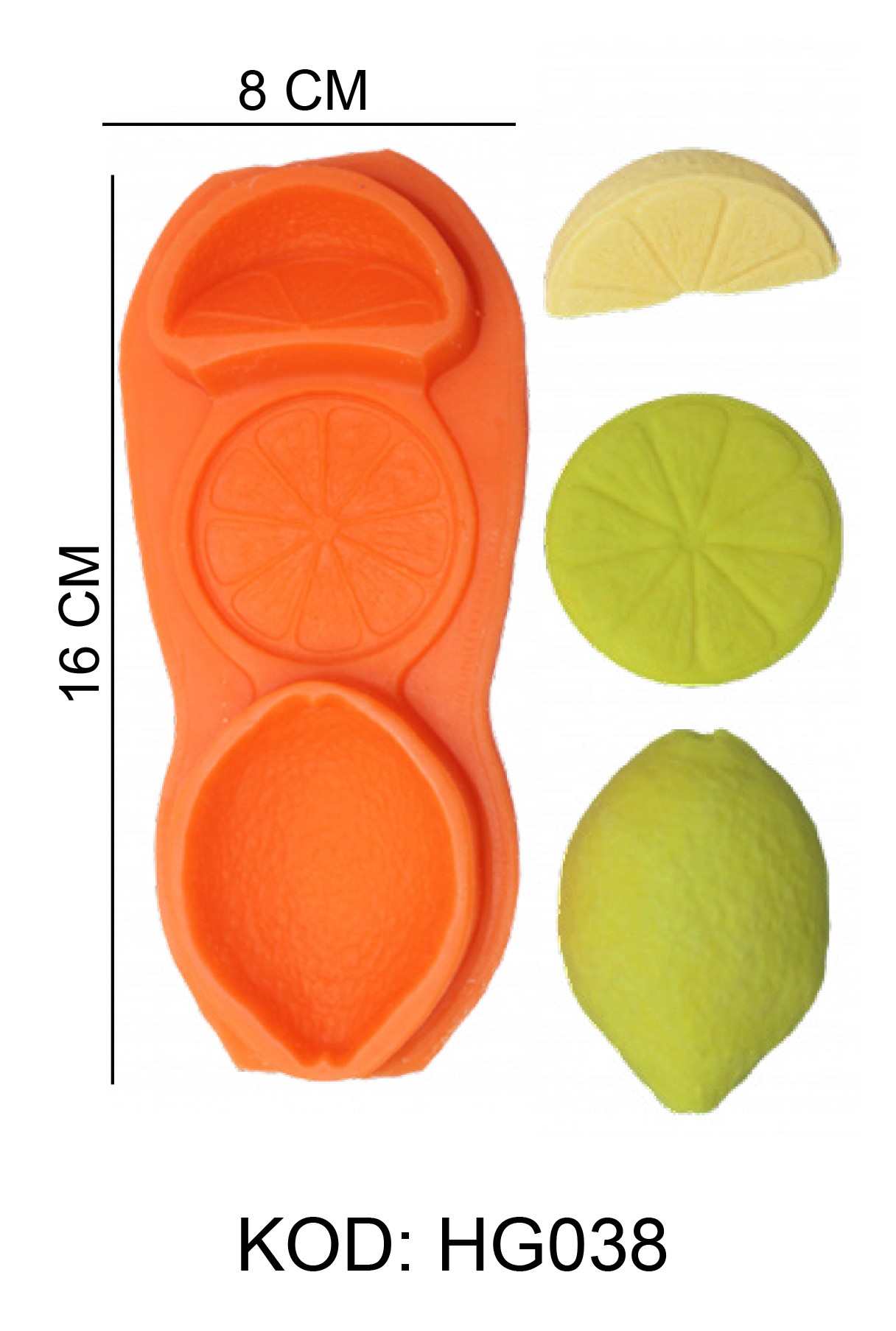 Limon Figürlü Gıda Silikon Kalıbı