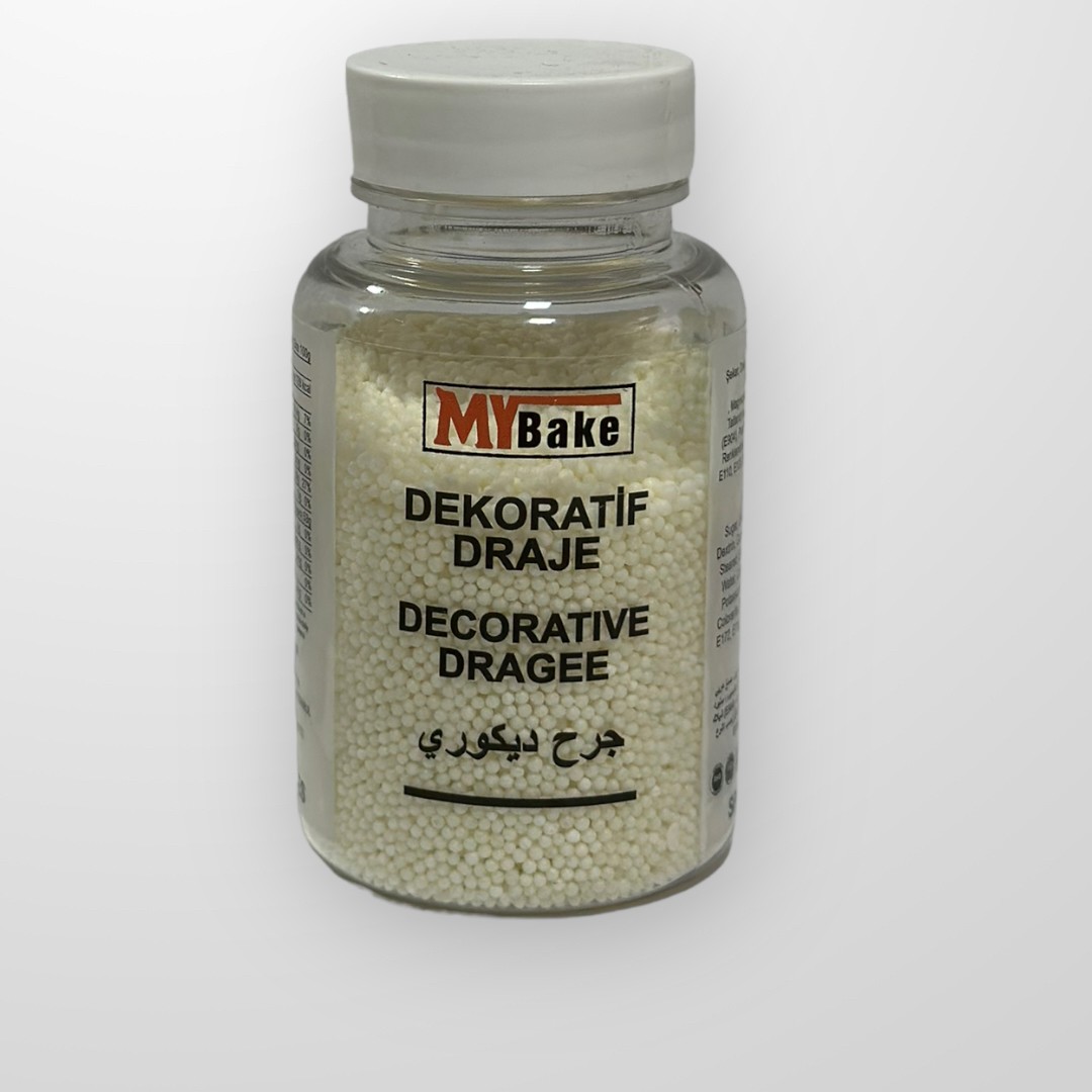 MyBake Boncuk Şeker Sprinkles Sedef 100 Gr