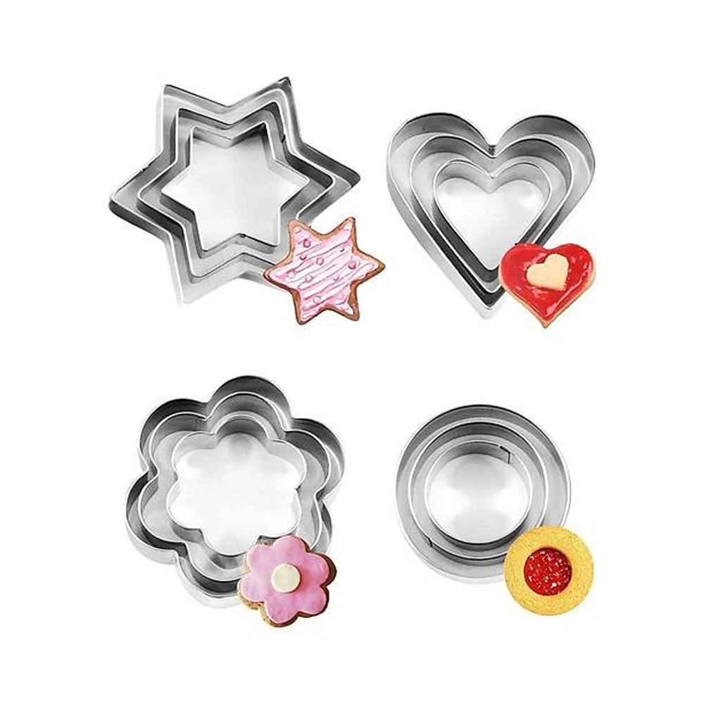 12'li Çelik Kurabiye Kalıbı