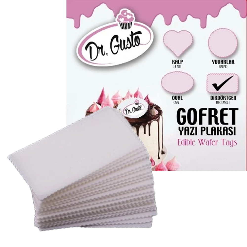 Dr Gusto Gofret Yazı Plakası 25'li - Dikdörtgen