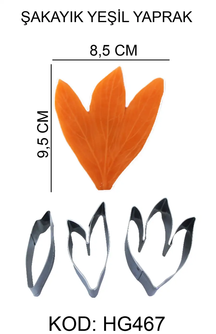 Yaprak Figürlü Gıda Silikon Kalıbı - HG467