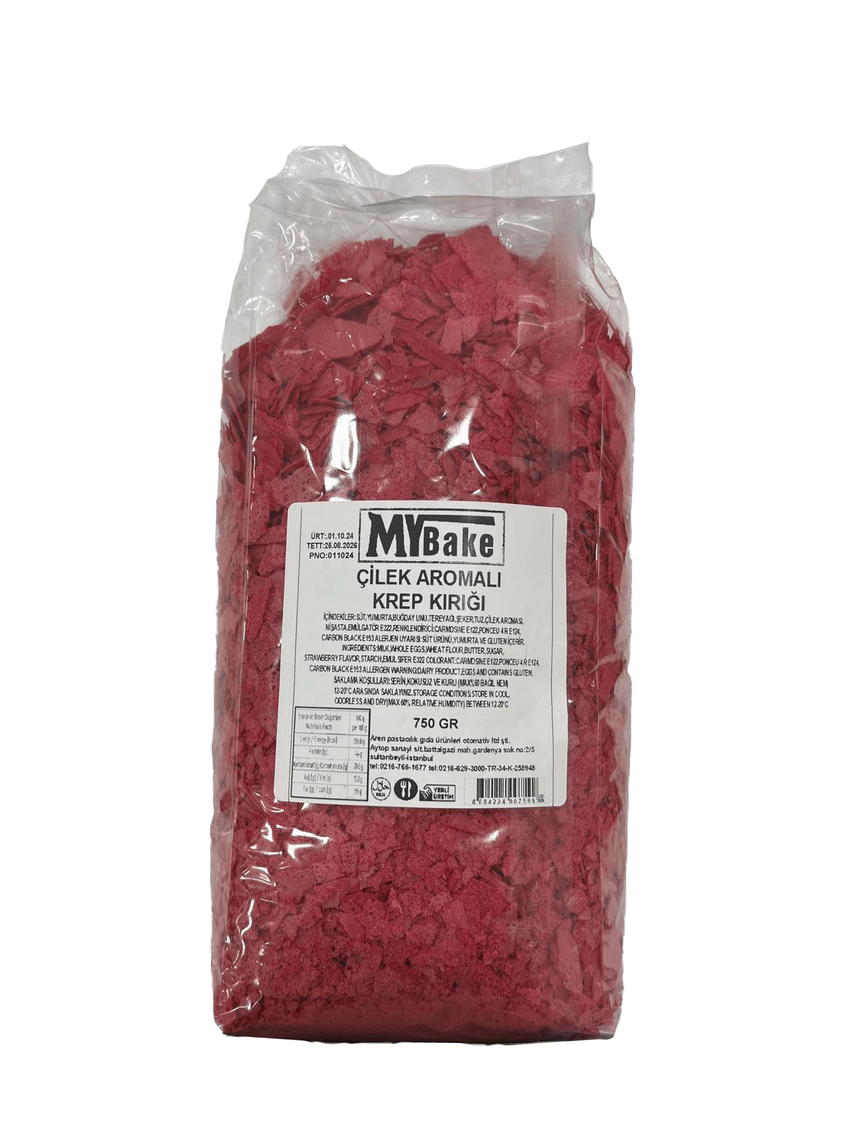 MyBake Krep Kırığı 750 Gr - Çilek