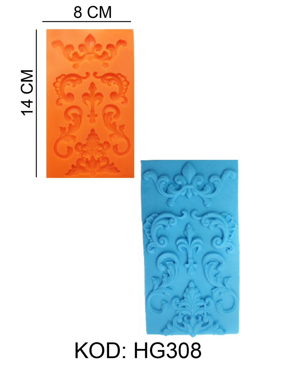 Motif Figürlü Gıda Silikon Kalıbı - HG308