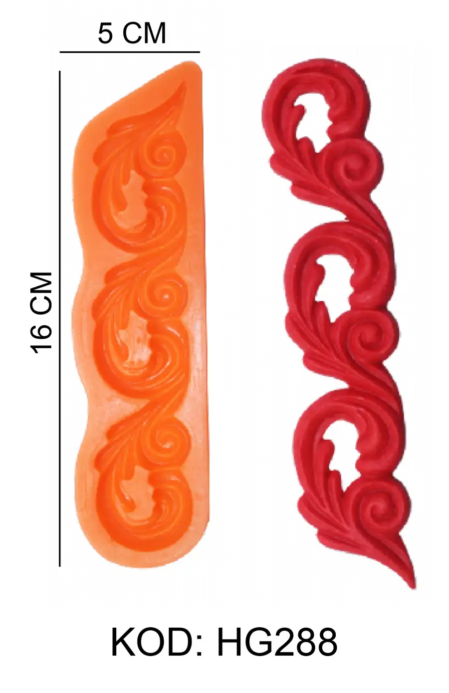 Motif Figürlü Gıda Silikon Kalıbı - HG288