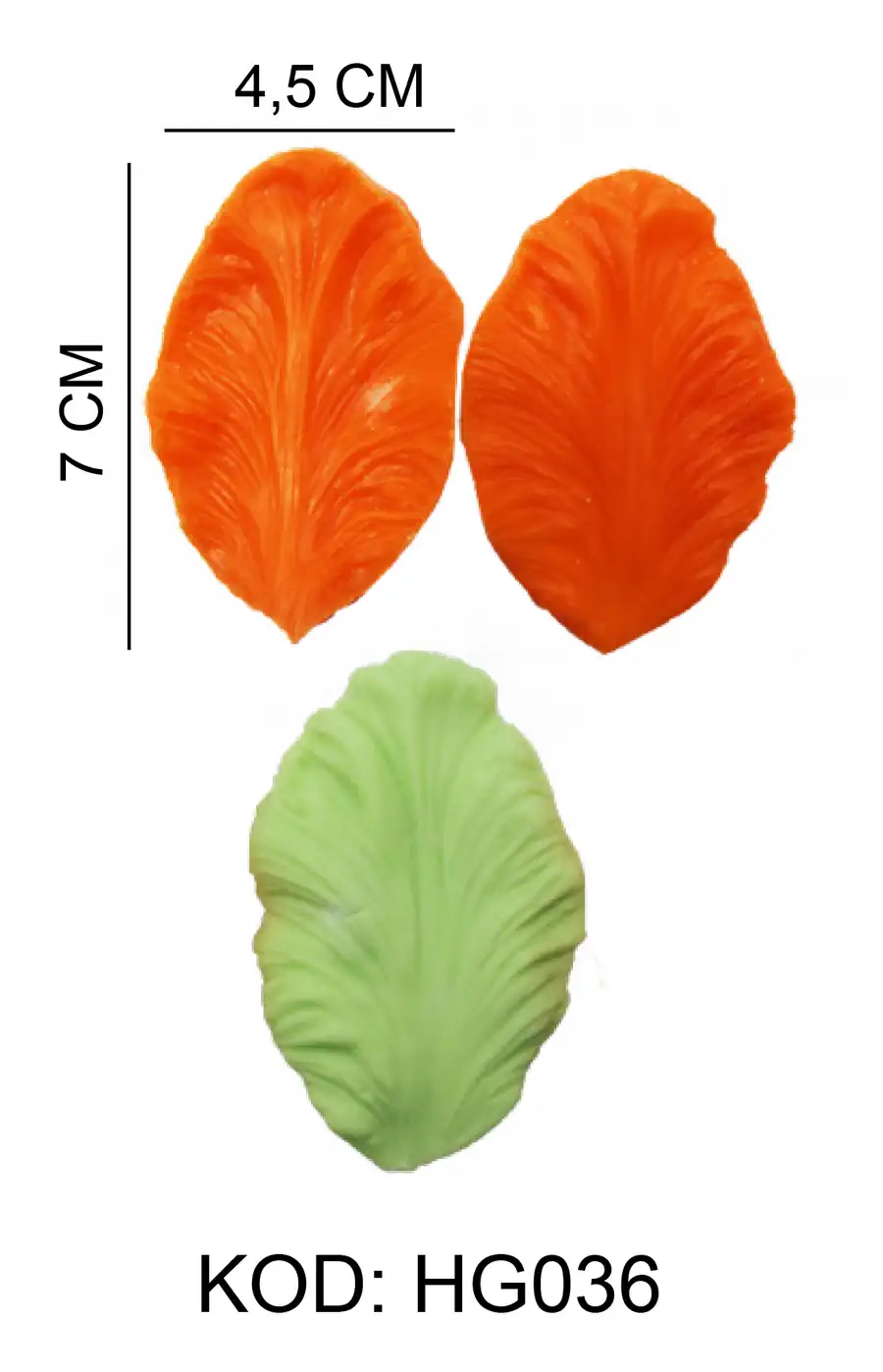 Yaprak Figürlü Gıda Silikon Kalıbı - HG036