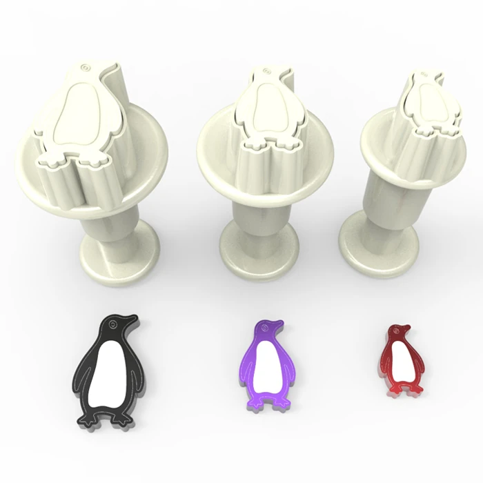 Mini Enjektörlü Kurabiye Kalıpları - Penguen