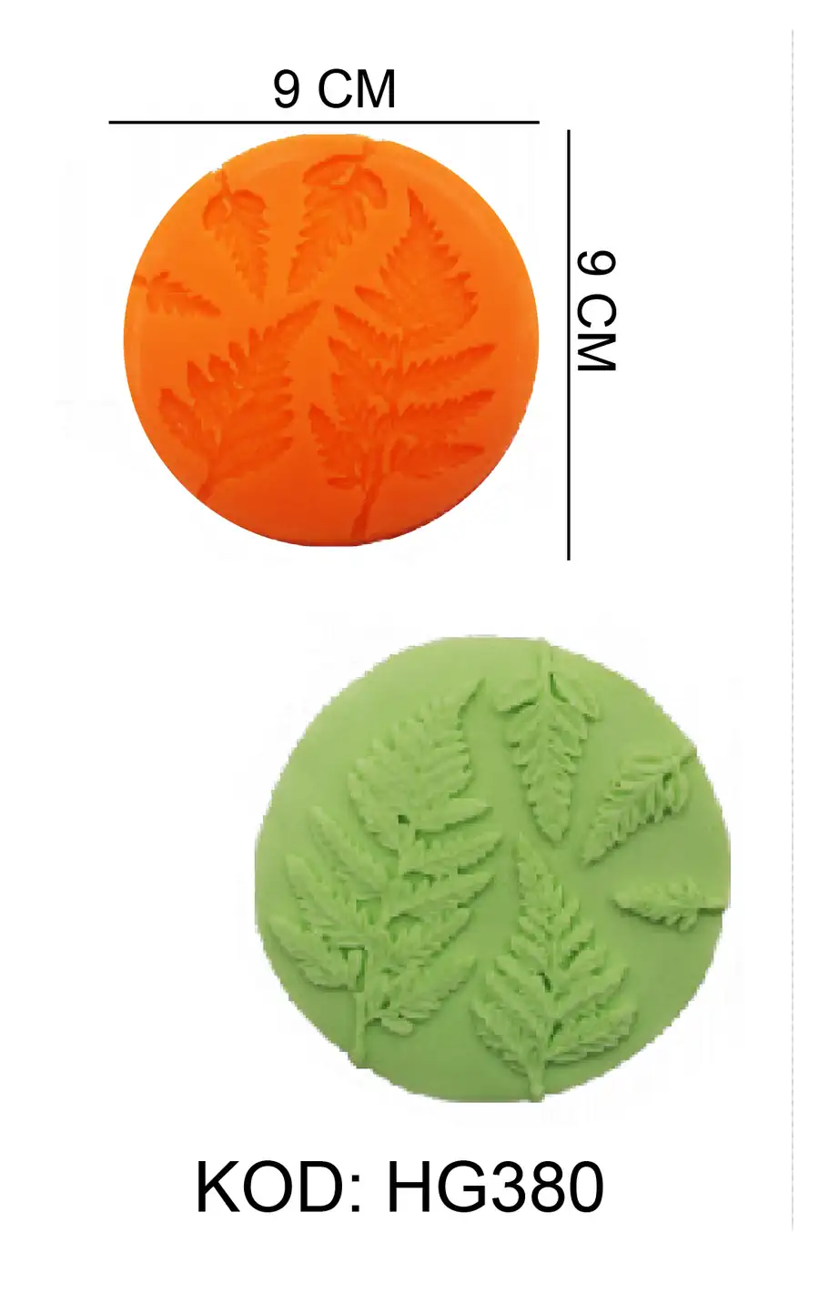 Yaprak Figürlü Gıda Silikon Kalıbı - HG380