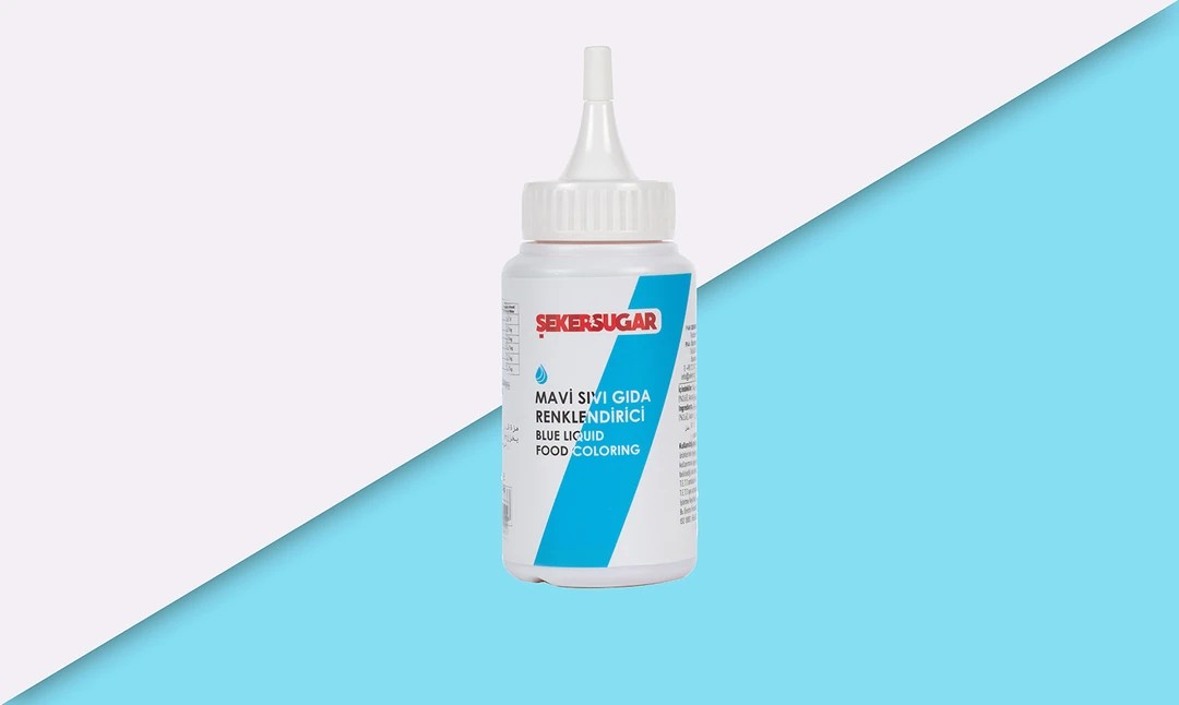 Seker&Sugar Yenilebilir Sıvı Gıda Boyaları - Mavi