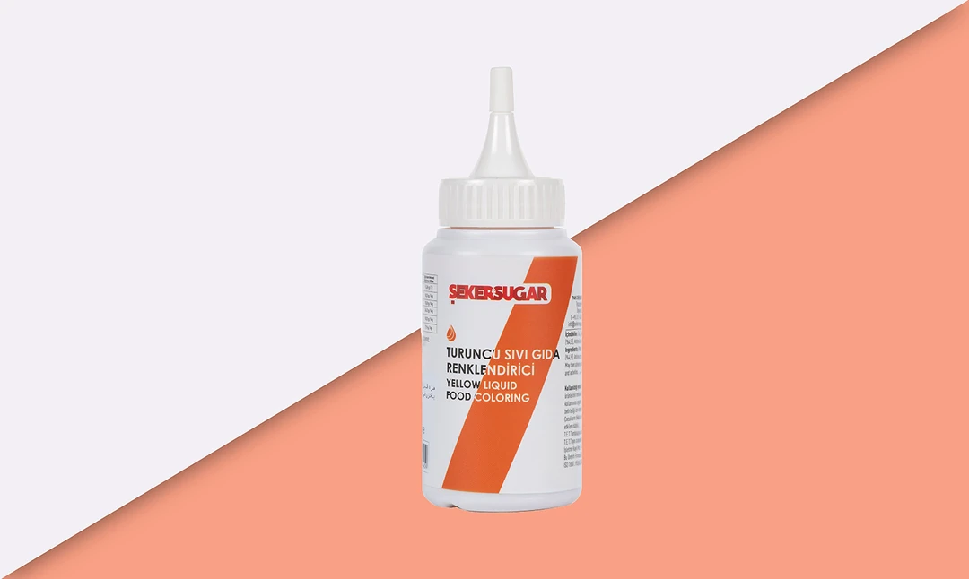 Şeker&Sugar Yenilebilir Sıvı Gıda Boyaları - Turuncu