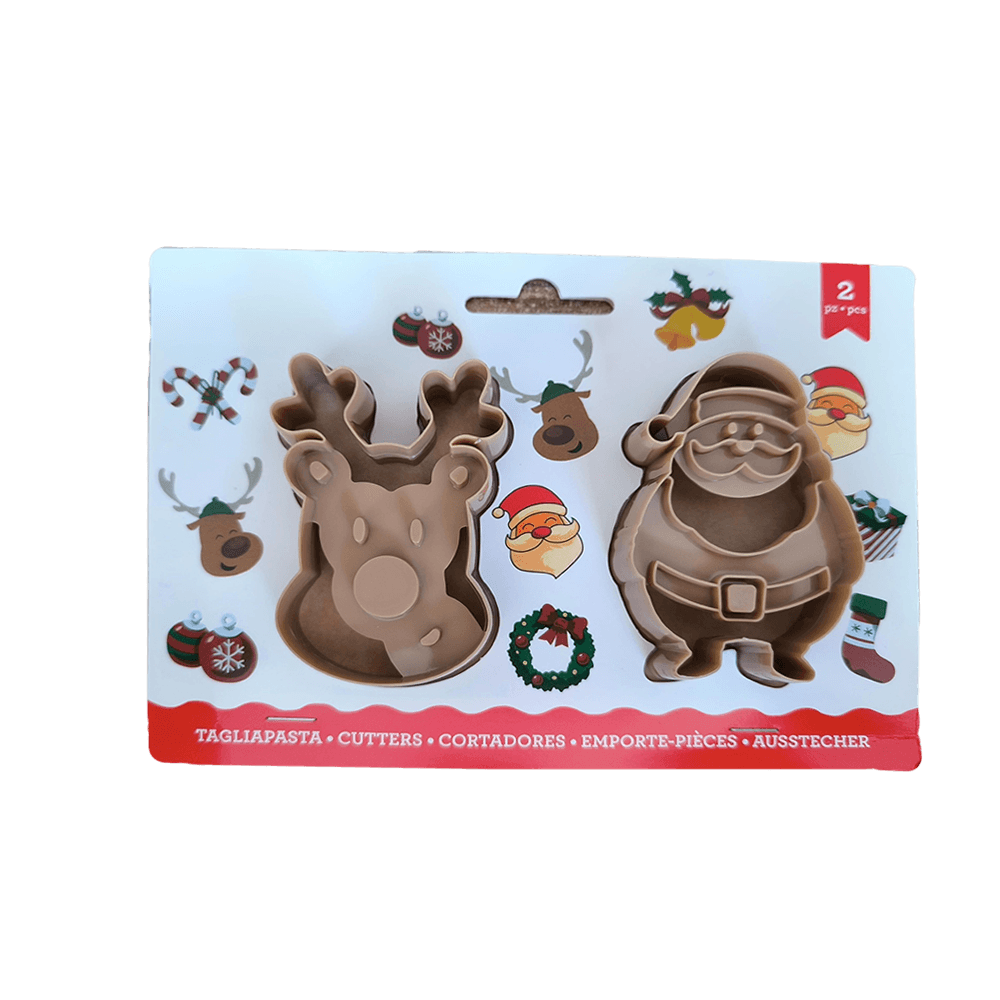 Noel Baba Ve Geyik Şekilli Kesici