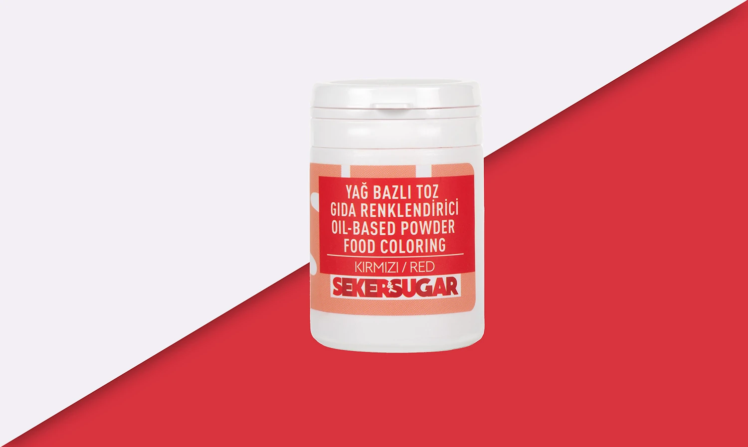 Şeker&Sugar Yenilebilir Yağ Bazlı Toz Boyalar 15 Gr - Kırmızı