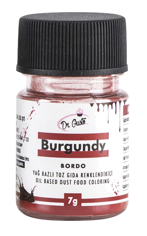 Dr Gusto Yağ Bazlı Toz Boya 7 Gr - Bordo