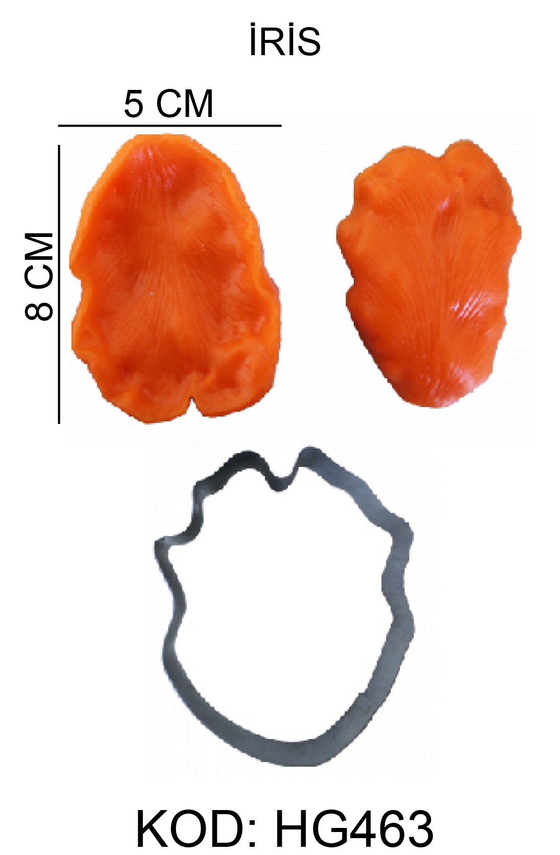 İris Çiçeği Figürlü Gıda Silikon Kalıbı