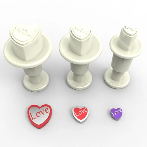 Mini Enjektörlü Kurabiye Kalıpları - Love