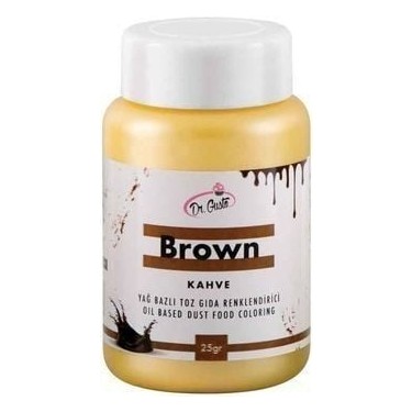Dr Gusto Yağ Bazlı Toz Boya 25 Gr - Kahverengi