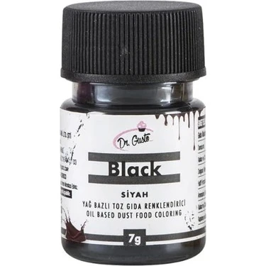 Dr Gusto Yağ Bazlı Toz Boya 7 Gr - Siyah