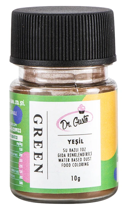 Dr Gusto Su Bazlı Toz Boya 10 Gr - Yeşil