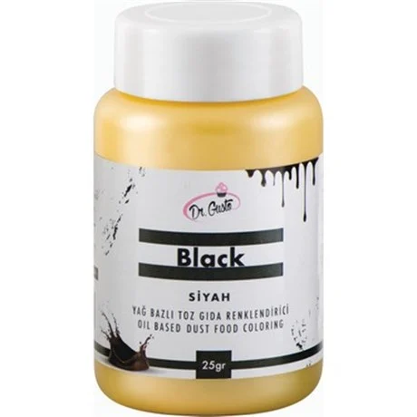 Dr Gusto Yağ Bazlı Toz Boya 25 Gr - Siyah