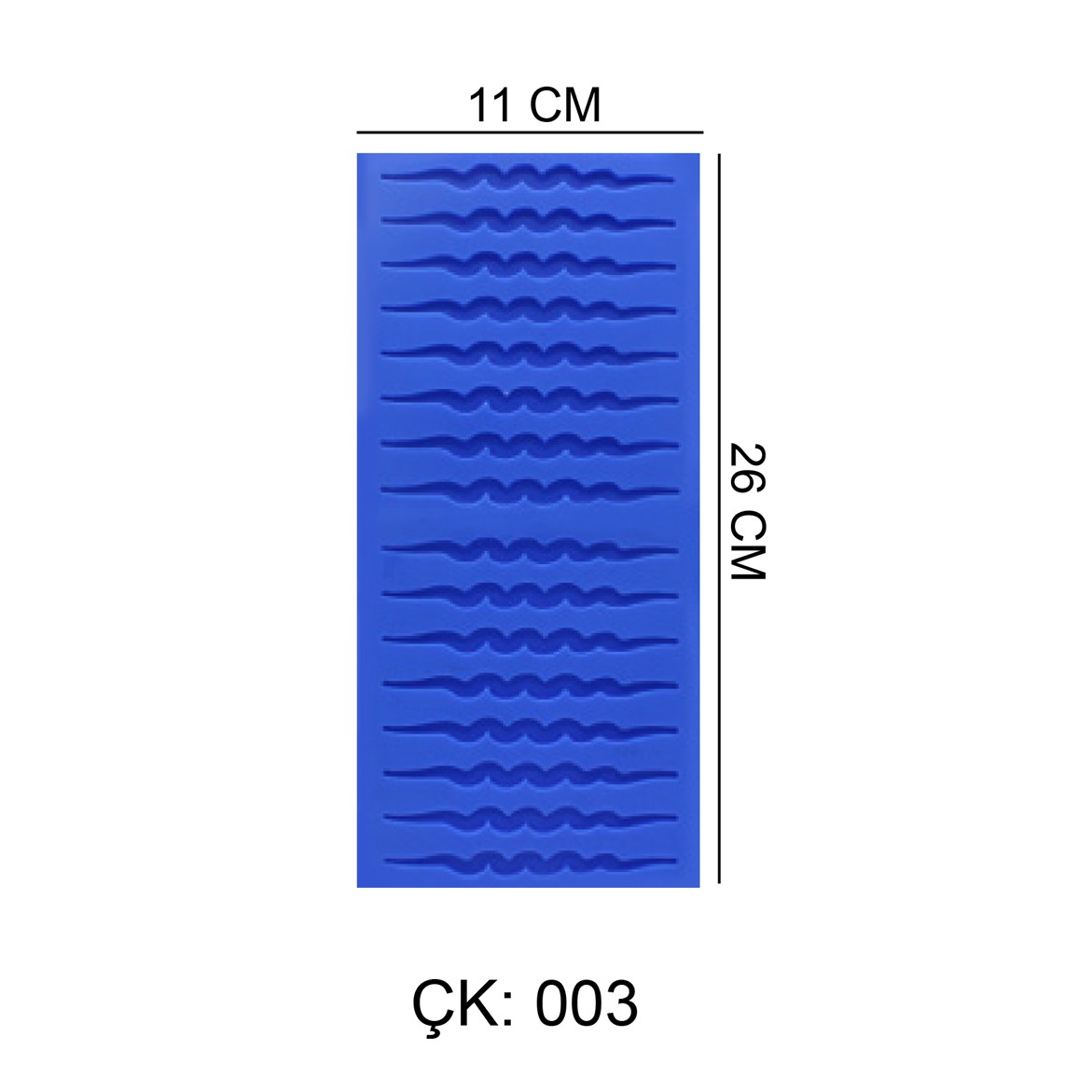 16'Lı Spiral Çubuk Silikon Çikolata Kalıbı Çk003