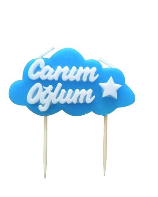 Canım Oğlum Yazılı Doğum Günü Mumları