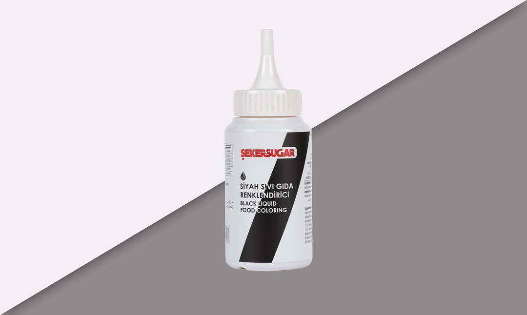 Şeker&Sugar Yenilebilir Sıvı Gıda Boyaları - Siyah