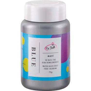Dr Gusto Su Bazlı Toz Boya 75 Gr - Mavi