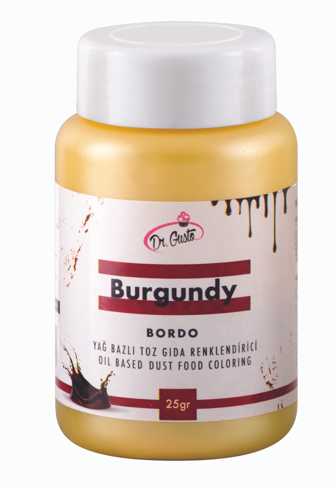 Dr Gusto Yağ Bazlı Toz Boya 25 Gr - Bordo